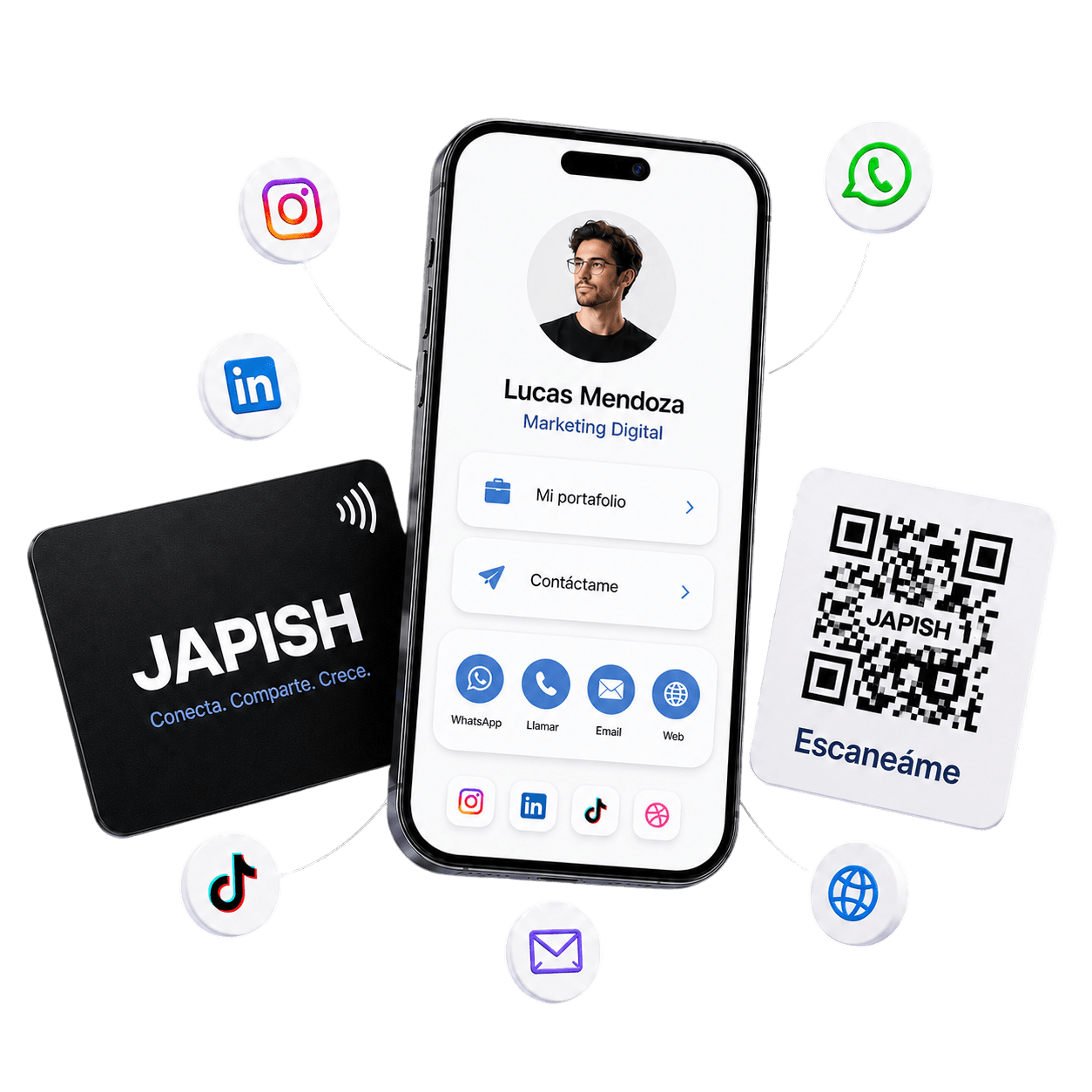 JAPISH - Tarjeta NFC inteligente